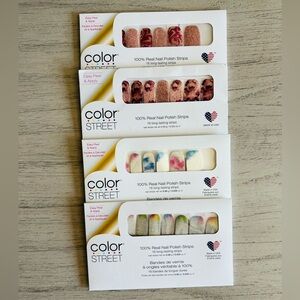 NWT Color Street Nail Polish Strips~ Glitter Lot Of 4! ✨
